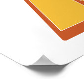 Affiche d'art lettre, monogramme X, initiale de ty (Coin)
