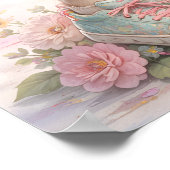 Affiche d'art Macaron de chaton pastel mignon (Coin)
