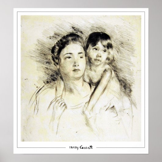 Affiche d'art Mary Cassatt Zedign #197 (Devant)