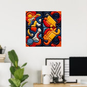 Affiche d'art moderne (Bureau à domicile)