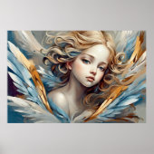 Affiche d'art moderne Angel Clara (Devant)