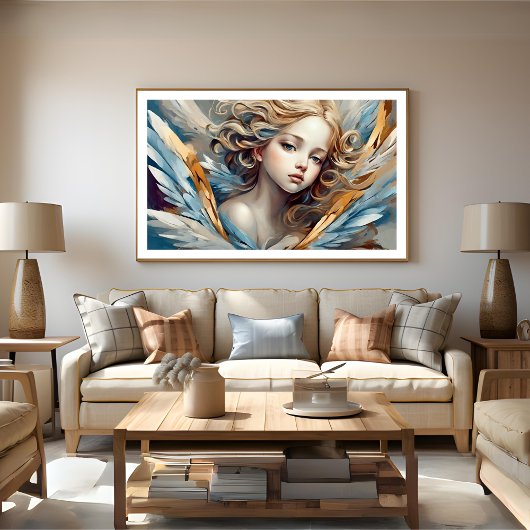 Affiche d'art moderne Angel Clara