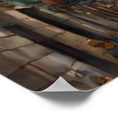 Affiche d'art moderne de la Sagrada Familia de Bar (Coin)