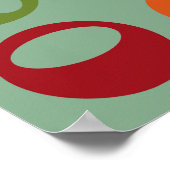 Affiche d'art moderne rétro moderne du milieu du s (Coin)