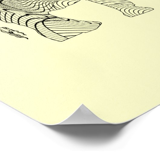 Affiche d'art Motif Elephant (Coin)