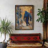 Affiche d'art mural Bigfoot Impression Peinture Es