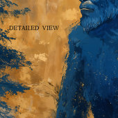 Affiche d'art mural Bigfoot Impression Peinture Es