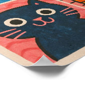 Affiche d'art mural Collage de panneaux de chats m (Coin)