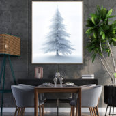 Affiche d'art mural d'arbre de Noël