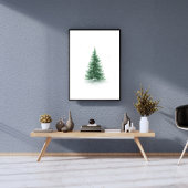 Affiche d'art mural d'arbre de Noël joyeux