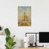 Affiche d'art mural de la peinture du temple de Sy (Bureau à domicile)