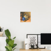 Affiche d'art mural de nature morte rustique (Bureau à domicile)