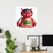 Affiche d'art mural de poupée mignonne Monstre pou (Bureau à domicile)