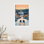 Affiche d'art mural de ski Attitash 1 (Cuisine)