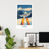 Affiche d'art mural de ski Ischgl 1 (Bureau à domicile)