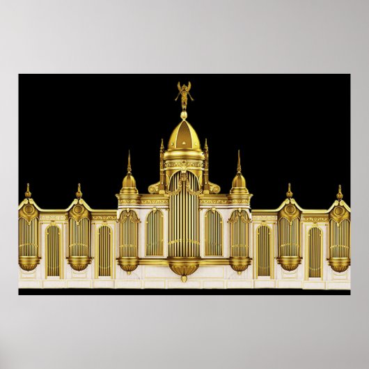 Affiche d'art mural d'orgue de théâtre (Devant)