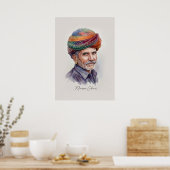 Affiche d'art mural du Rajasthan (Cuisine)