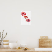 Affiche d'art mural floral (Cuisine)