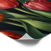 Affiche d'art mural floral élégant (Coin)
