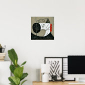 Affiche d'art mural J'ai une machine à coudre (Bureau à domicile)