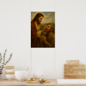Affiche d'art mural Jésus et l'aveugle™ LDS (Cuisine)