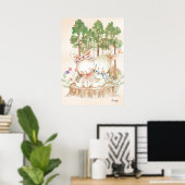 Affiche d'art mural lapin Amour fraternel (Bureau à domicile)