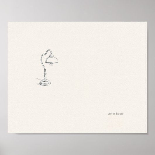 Affiche d'art mural minimaliste introverti (Devant)