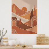 Affiche d'art mural minimaliste marocain moderne (Cuisine)