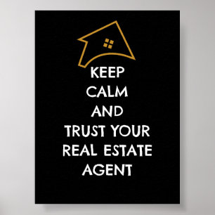 Affiche d'art mural moderne votre agent de confi
