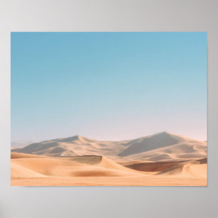 Affiche d'art mural sur les dunes de sable du dése