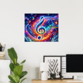 Affiche d'art musical (Bureau à domicile)