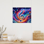 Affiche d'art musical (Cuisine)