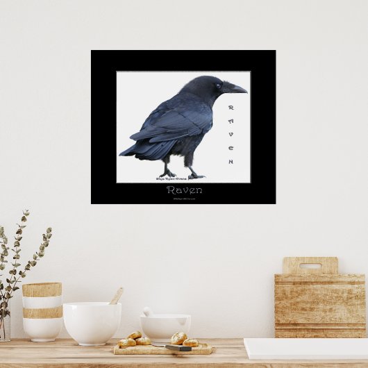 Affiche d'art NOIR RAVEN (Cuisine)