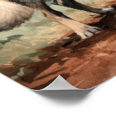 Affiche d'art norvégien Elkhound Dog (Coin)