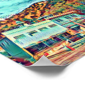 Affiche d'art originale de Bisbee, Arizona (Coin)