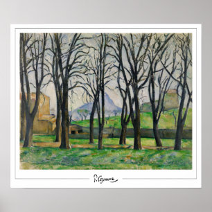 Affiche d'art Paul Cézanne Zedign #12