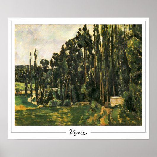 Affiche d'art Paul Cézanne Zedign #24 (Devant)