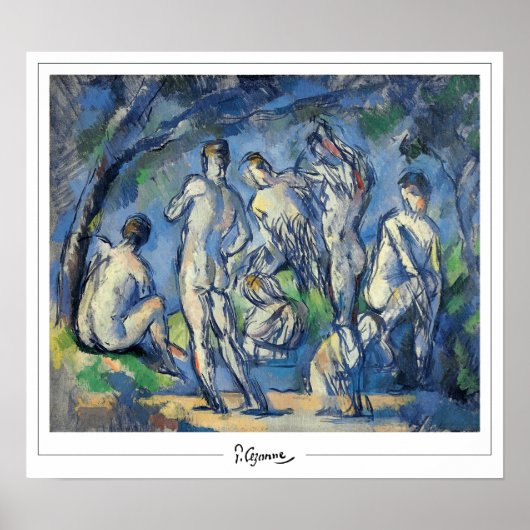 Affiche d'art Paul Cézanne Zedign #34 (Devant)