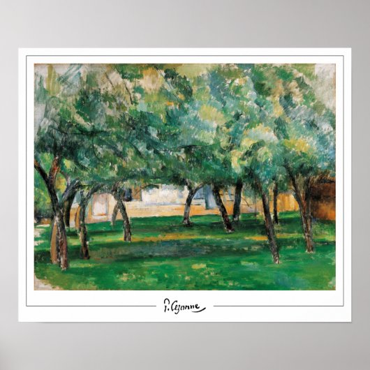 Affiche d'art Paul Cézanne Zedign #7 (Devant)