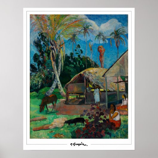 Affiche d'art Paul Gauguin Zedign #1 (Devant)