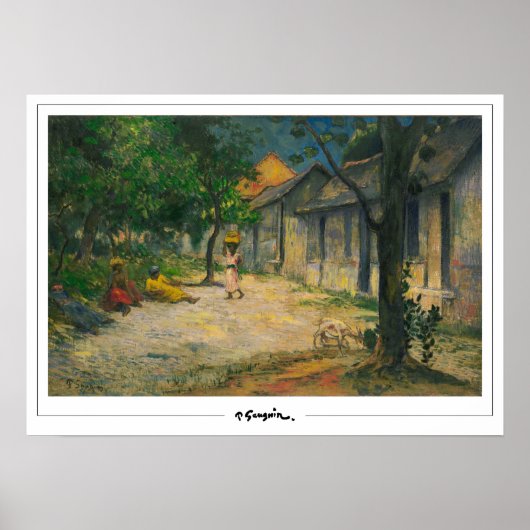 Affiche d'art Paul Gauguin Zedign #496 (Devant)