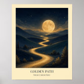 Affiche d'art personnalisée Golden Path (Devant)