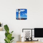 Affiche d'art phare Imprimer (Bureau à domicile)