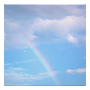 Affiche d'art photographique arc-en-ciel impressio