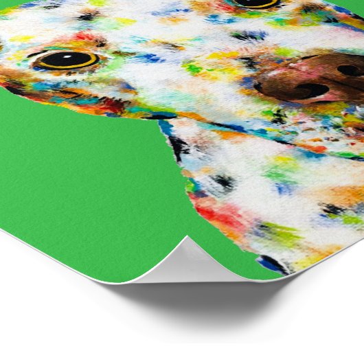 Affiche d'art Pitbull (Coin)