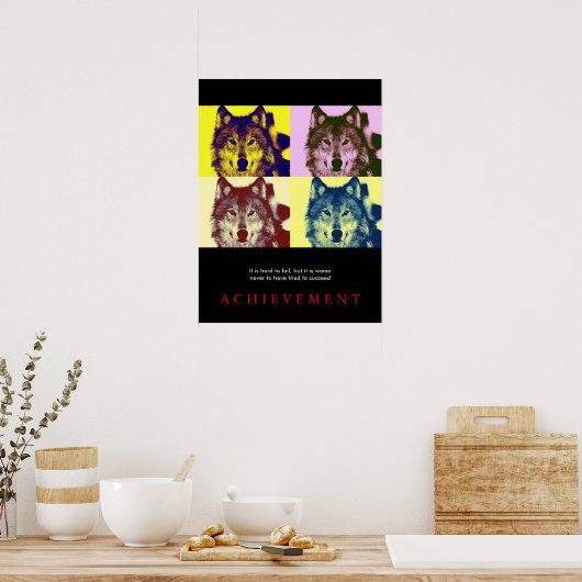 Affiche d'Art Pop Wolf (Cuisine)