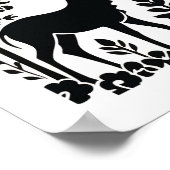 Affiche d'art populaire scandinave Woodland (Coin)