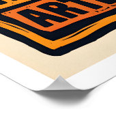 Affiche d'art populaire Visage solaire Impression  (Coin)