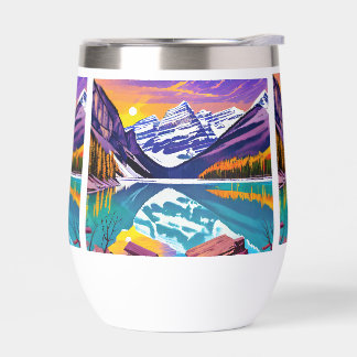 Affiche d'art rétro du parc national de Banff