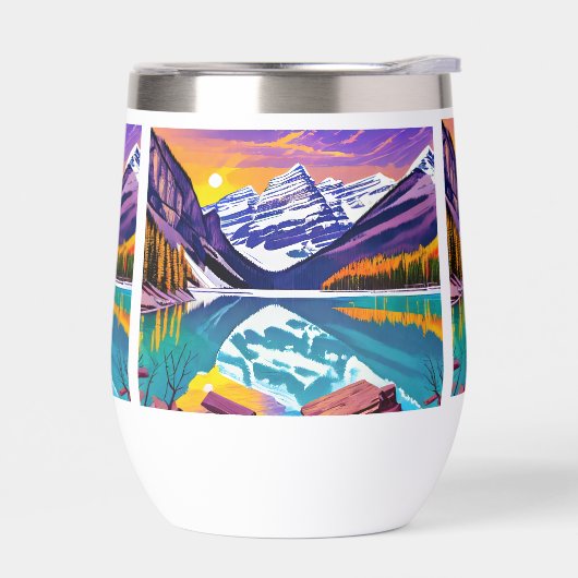 Affiche d'art rétro du parc national de Banff (Gauche)